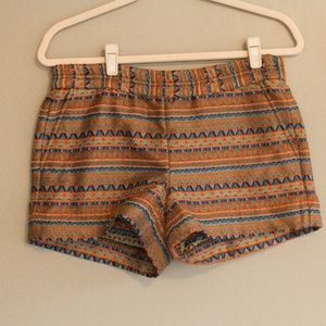 J. Crew Tribal Print Shorts